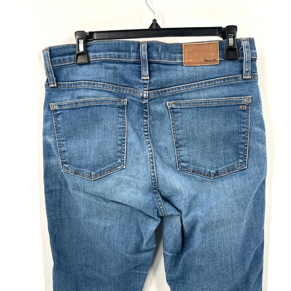 Madewell 10" High-Rise Skinny Jeans Chewed-Hem Edition exposed button fly 29 - Picture 10 of 16